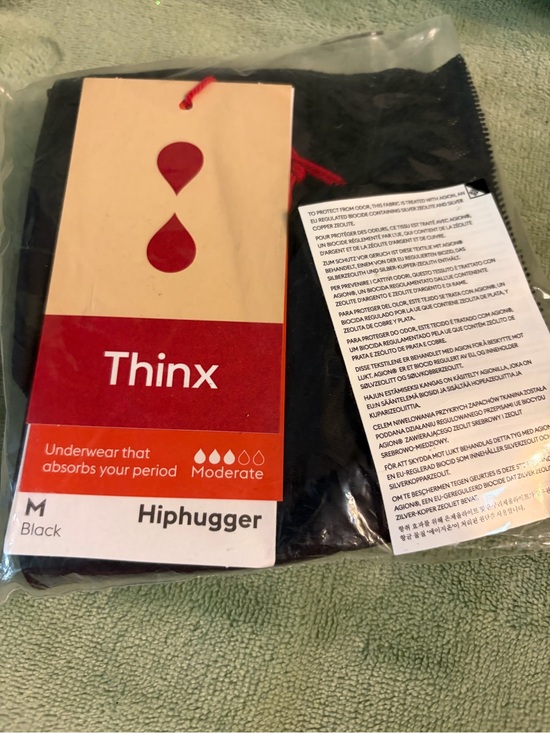 Thinx Other - Thinx Hiphugger Period Underwear - Medium - Black (Moderate)
